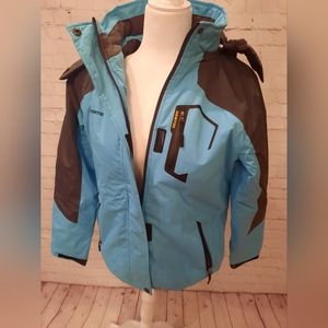 Gemyse Ski & Snow Jacket - US Size M - Turquoise & Gray - Like New
